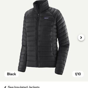 Patagonia Women’s Down Sweater Jacket in Black
